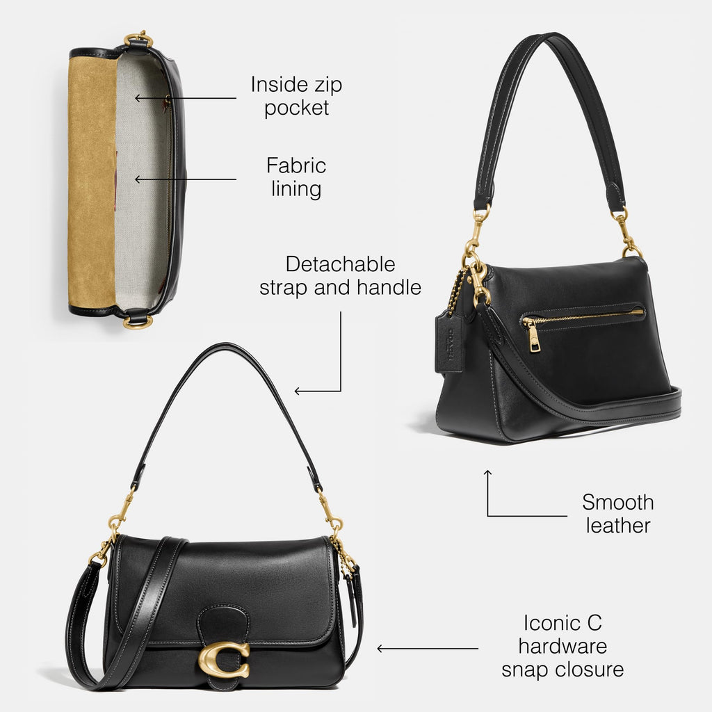 Soft Calf Leather Shoulder Bag E5032