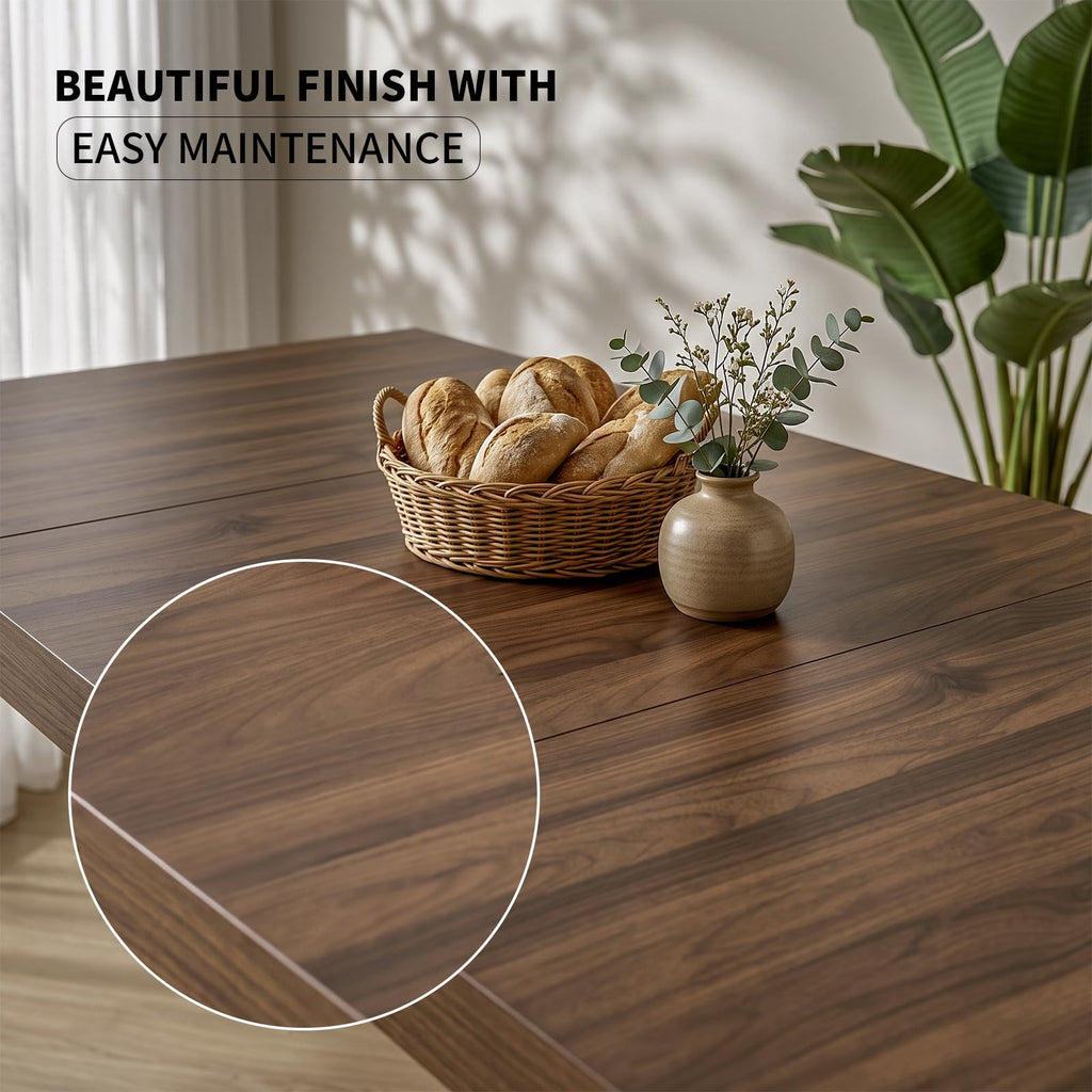 70.9" Wood Dining Table Set with 2 Benches G3214