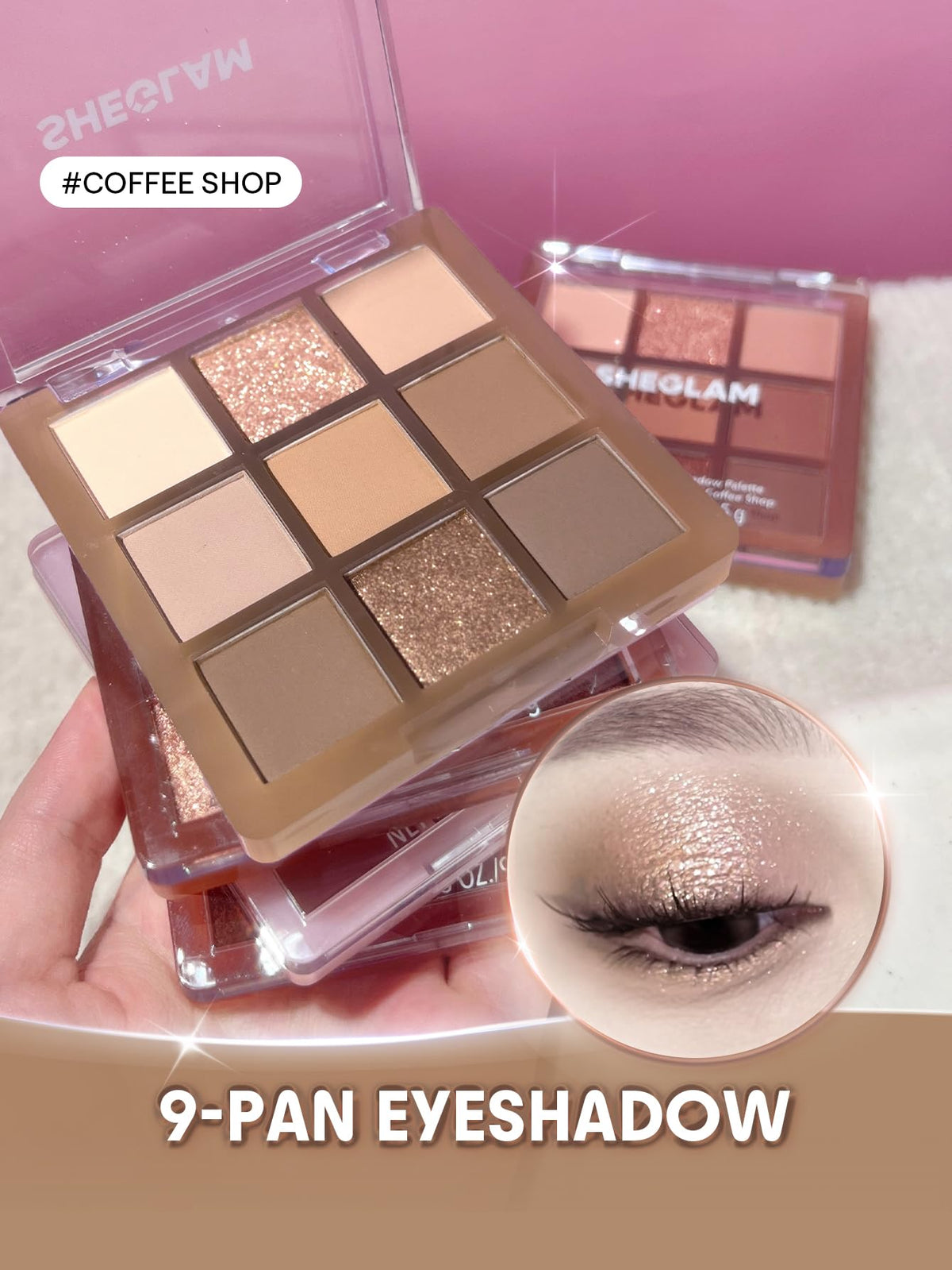 9-Color Shimmer & Matte Eyeshadow Palette Y5238