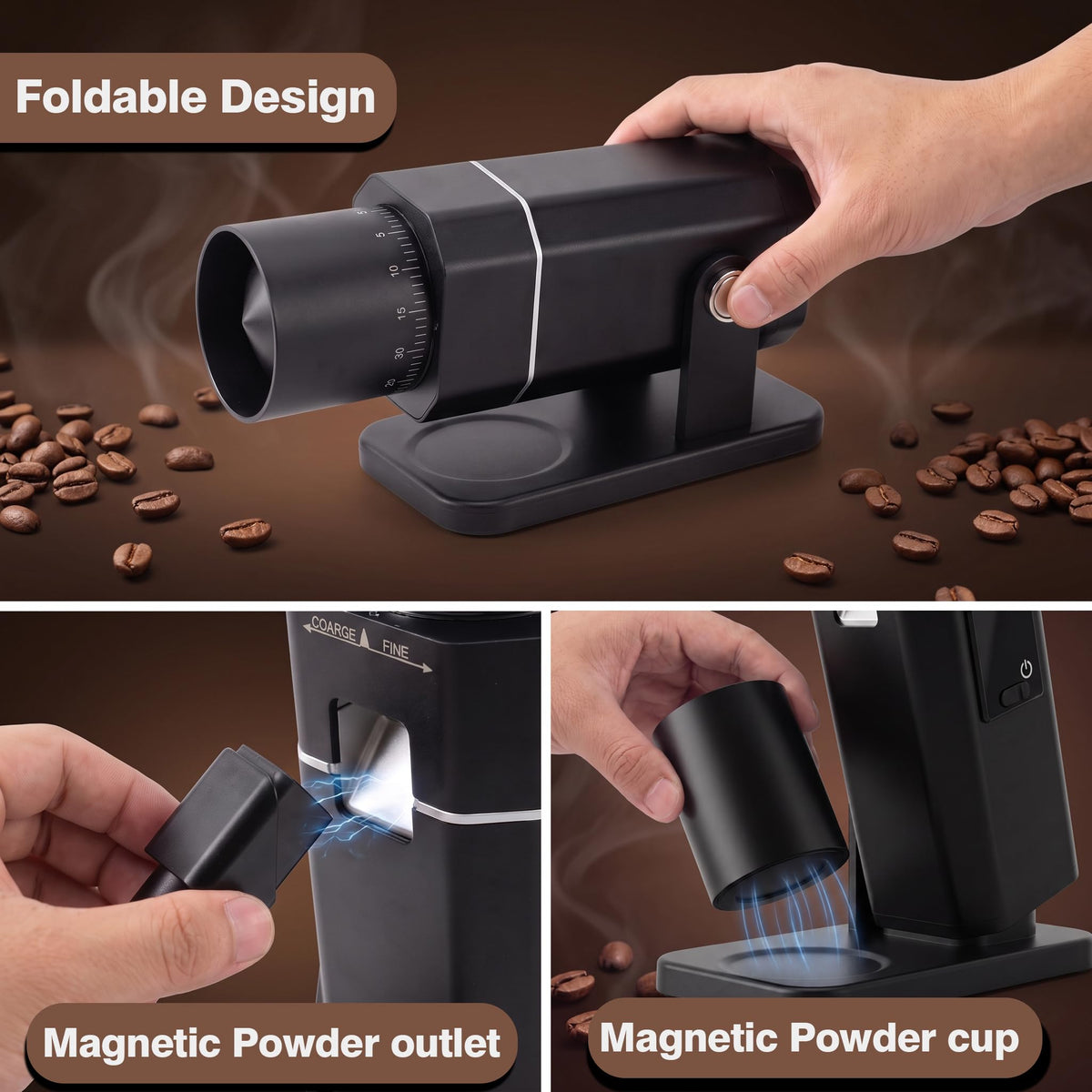 Electric Burr Coffee Grinder with 75 Settings L895