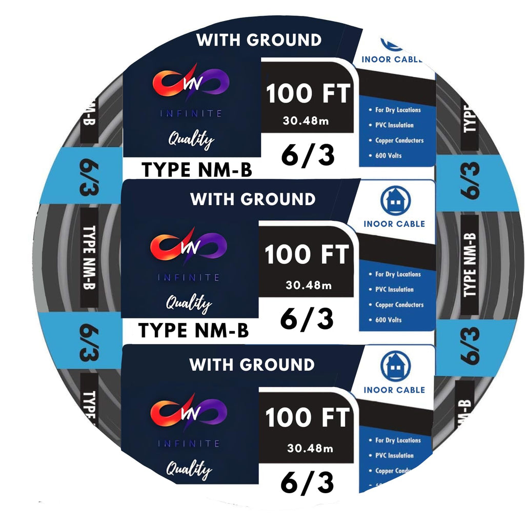 Black 100 Ft Non-Metallic Sheathed Cable Z698
