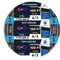 Black 100 Ft Non-Metallic Sheathed Cable Z698