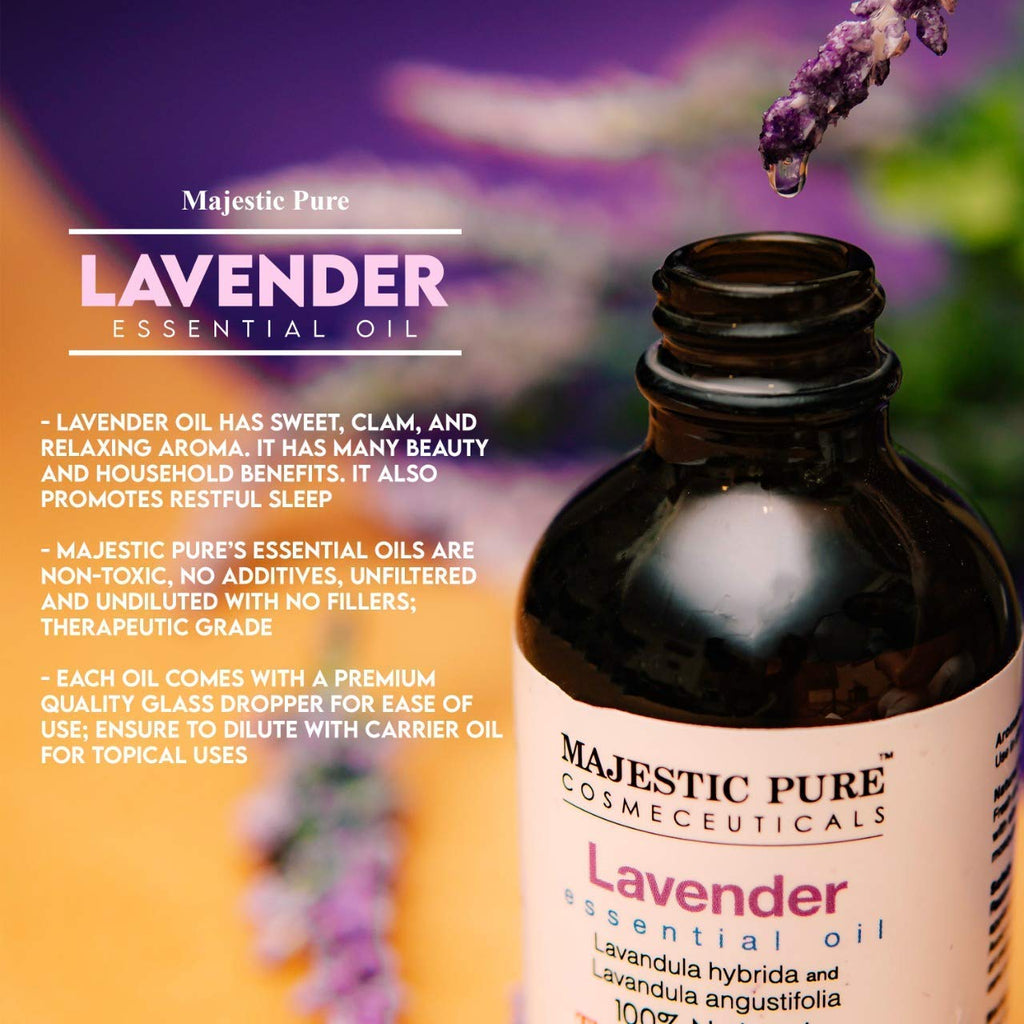 Lavender and Eucalyptus Essential Oil 3 Bottle Bundle 4 fl oz Each Y513