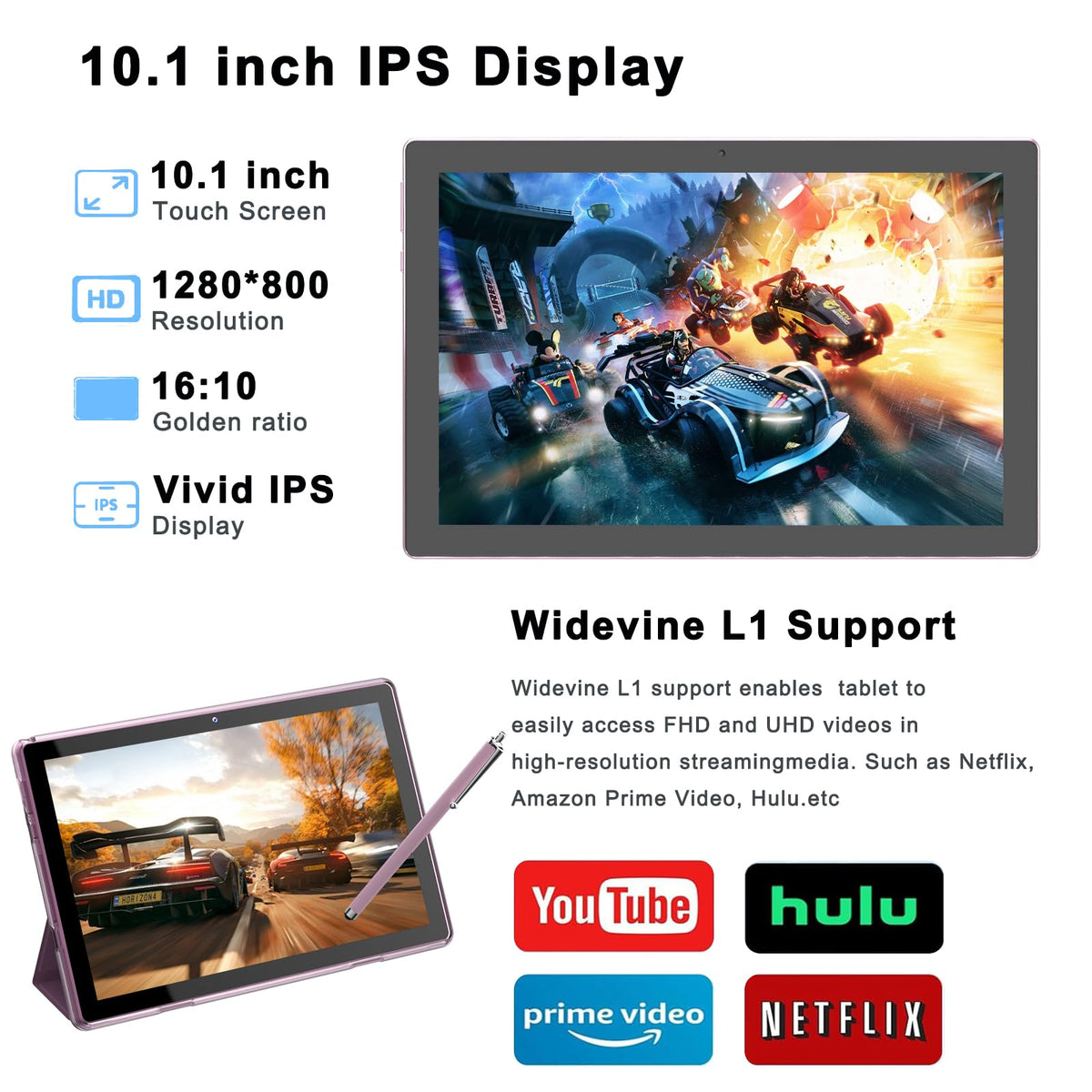 10-inch Android Tablet with Case and Stylus Q82039