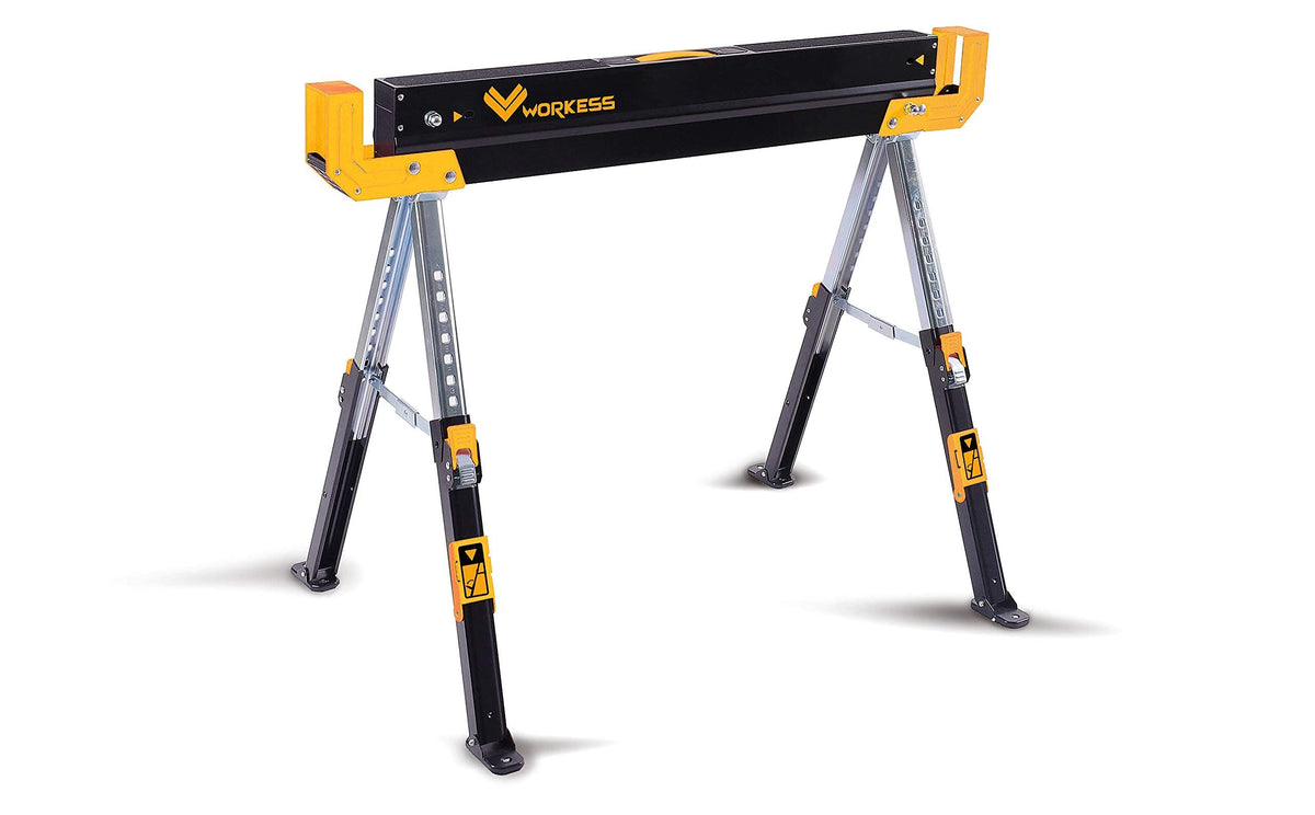 2 Pack Folding Saw Horses 2600 Lbs Adjustable Height P24040