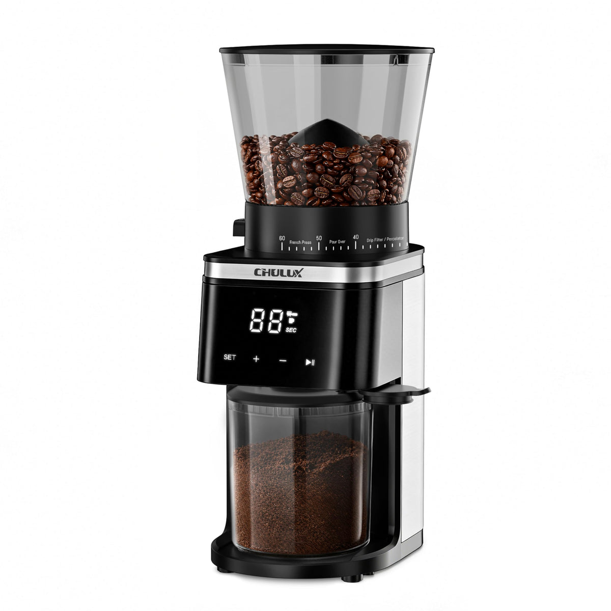 Electric Coffee Grinder with 60 Grind Settings I51946