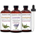 Lavender and Eucalyptus Essential Oil 3 Bottle Bundle 4 fl oz Each Y513