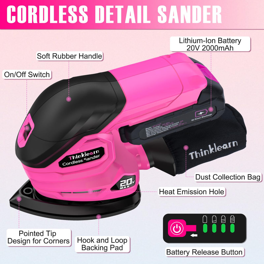 Cordless Detail Sander V8163