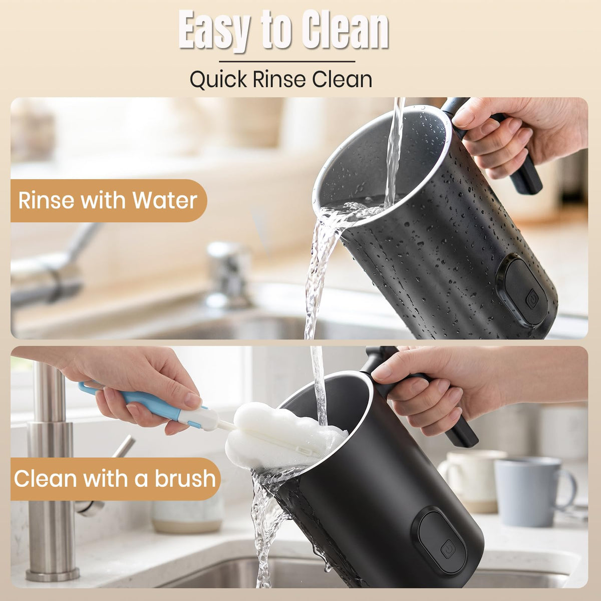 4-in-1 Milk Frother and Steamer I566