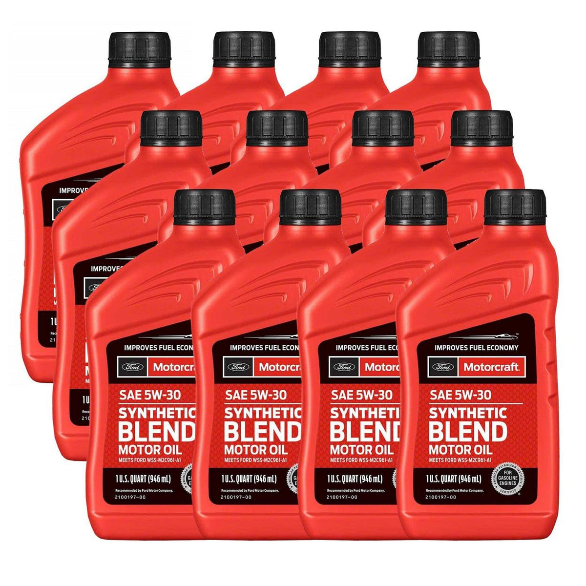 SAE 5W-30 12 Quarts Synthetic Blend Motor Oil C60119