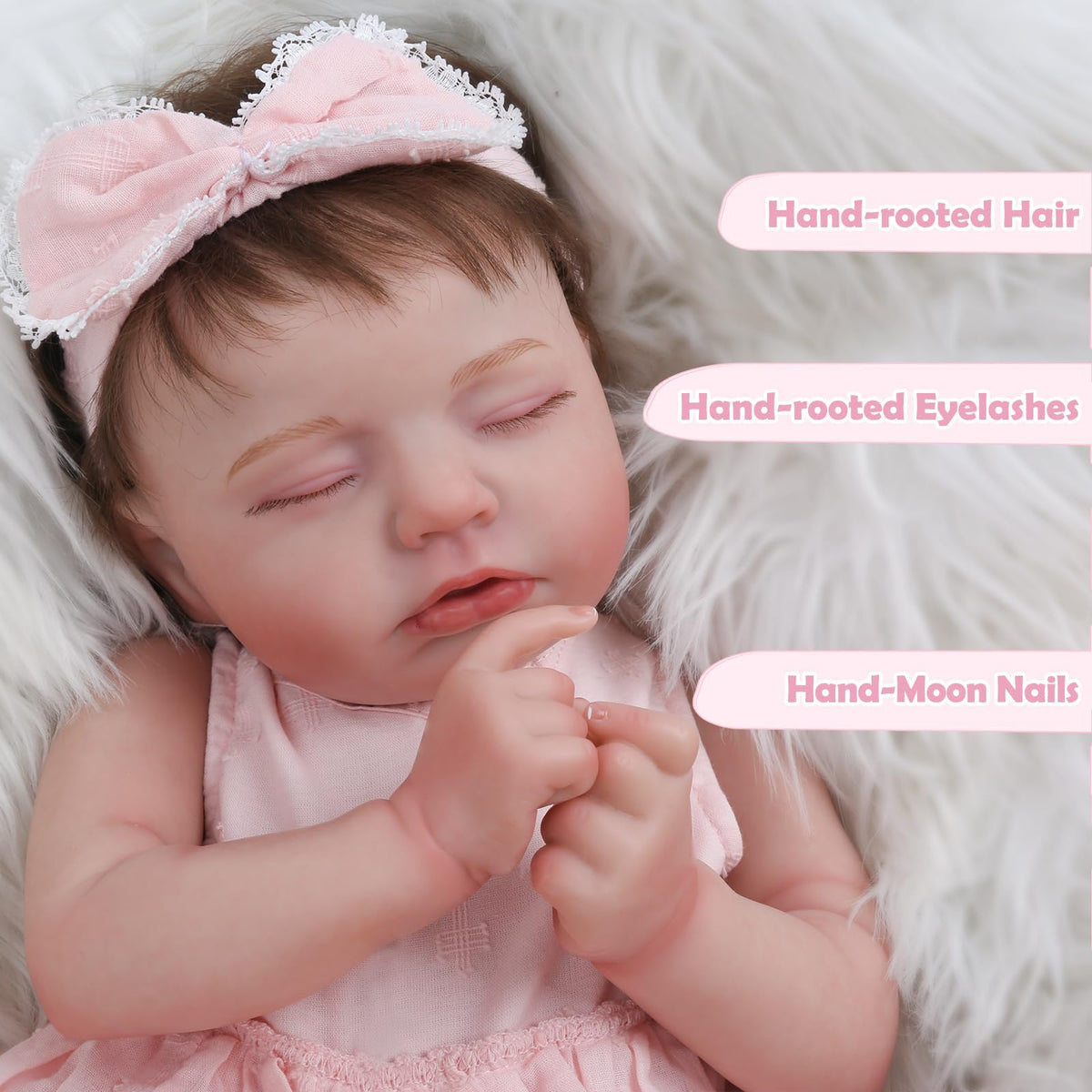 20 Inch Realistic Sleeping Newborn Baby Doll N18470