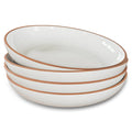 Ceramic Pasta Bowls 30oz Set of 4 Vanilla White Y8092