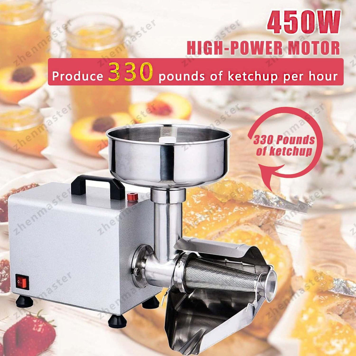 450W Stainless Steel Electric Juicer Q67625