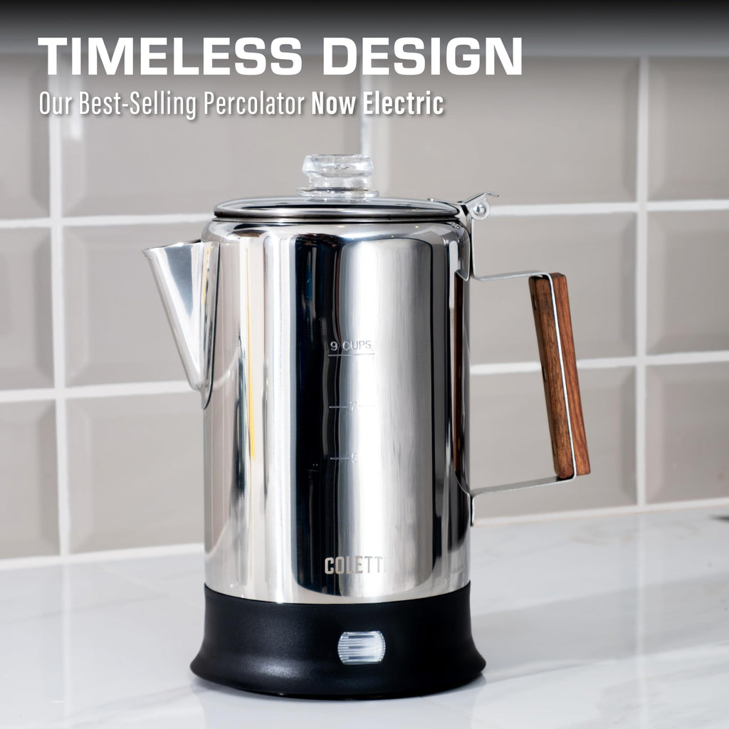 9 Cup Stainless Steel Electric Percolator C63321