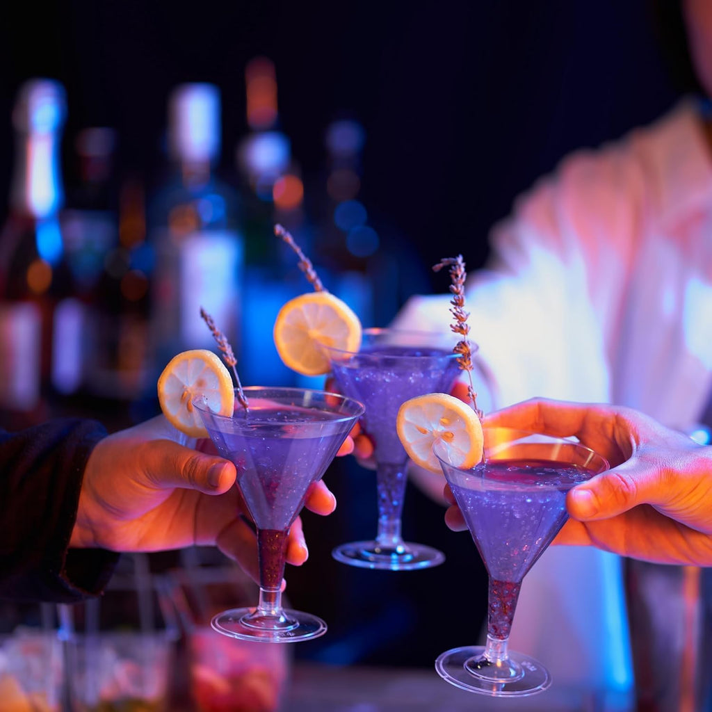 24 Oz Plastic Martini Cocktail Glasses J5565