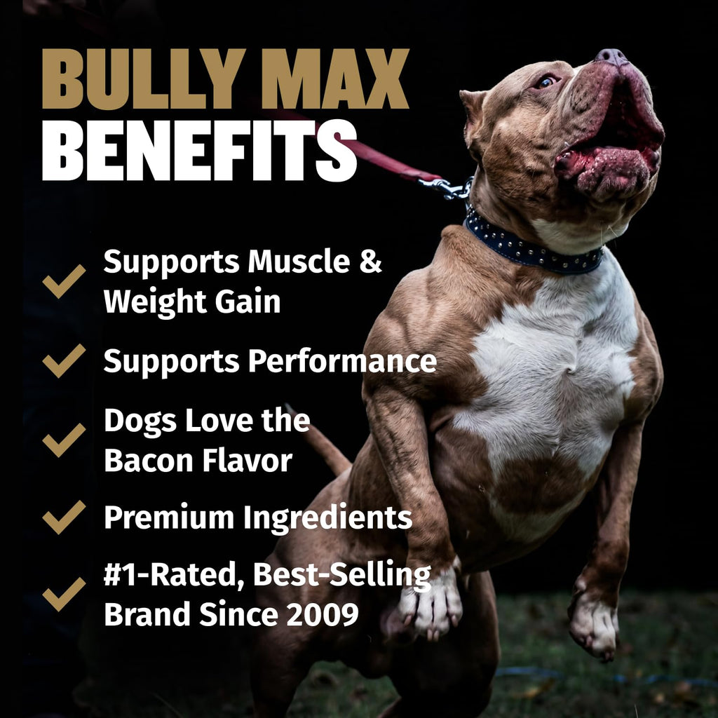 11-in-1 Dog Muscle Builder Power Chews - High Protein Supplement with Amino Acids - 75 Soft Chews K3057