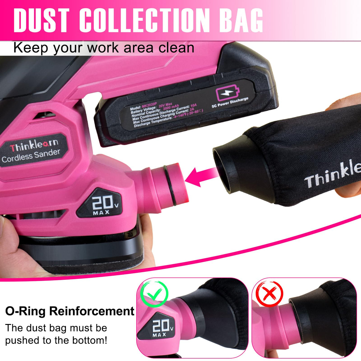 Cordless Detail Sander V8163