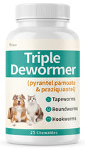 Dewormer for Dogs & Cats, 25 Chewable G4143