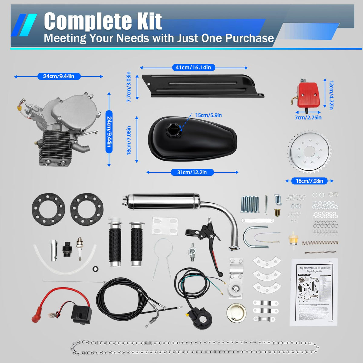 100CC 2-Stroke Bicycle Engine Kit B6830