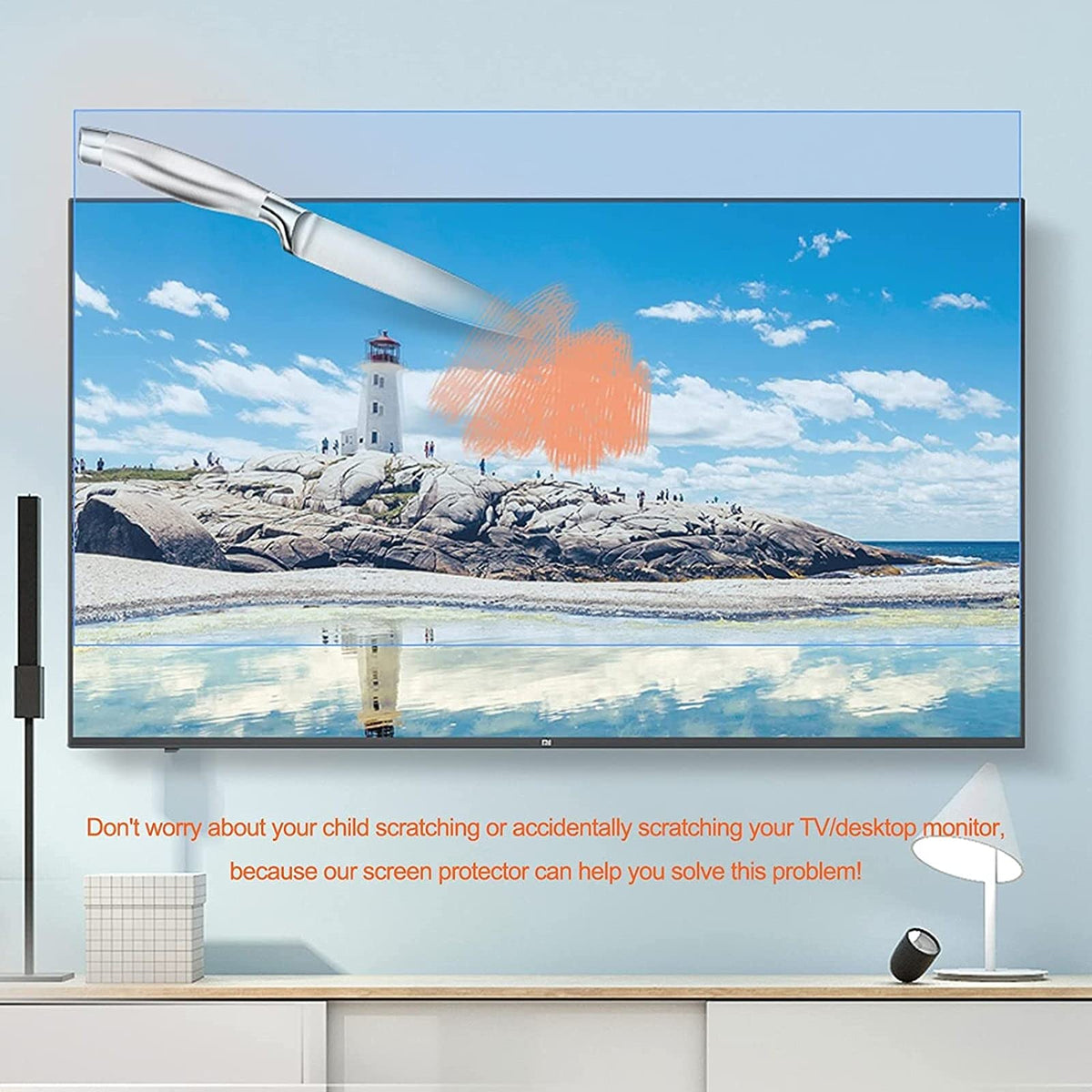 Anti-Glare Blue Light Filter TV Screen Protector X8962
