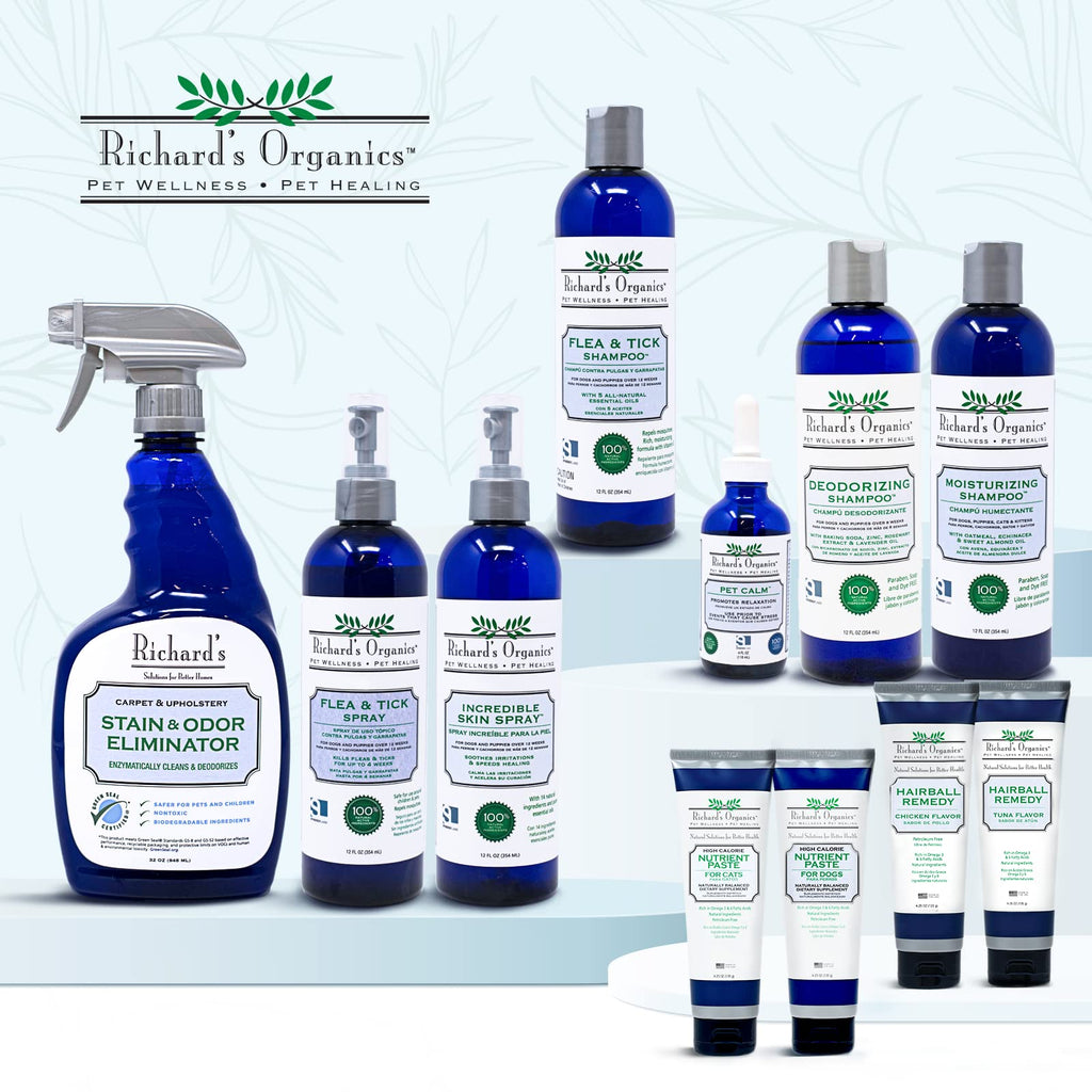 All-Natural Flea and Tick Shampoo for Dogs 12oz E456851