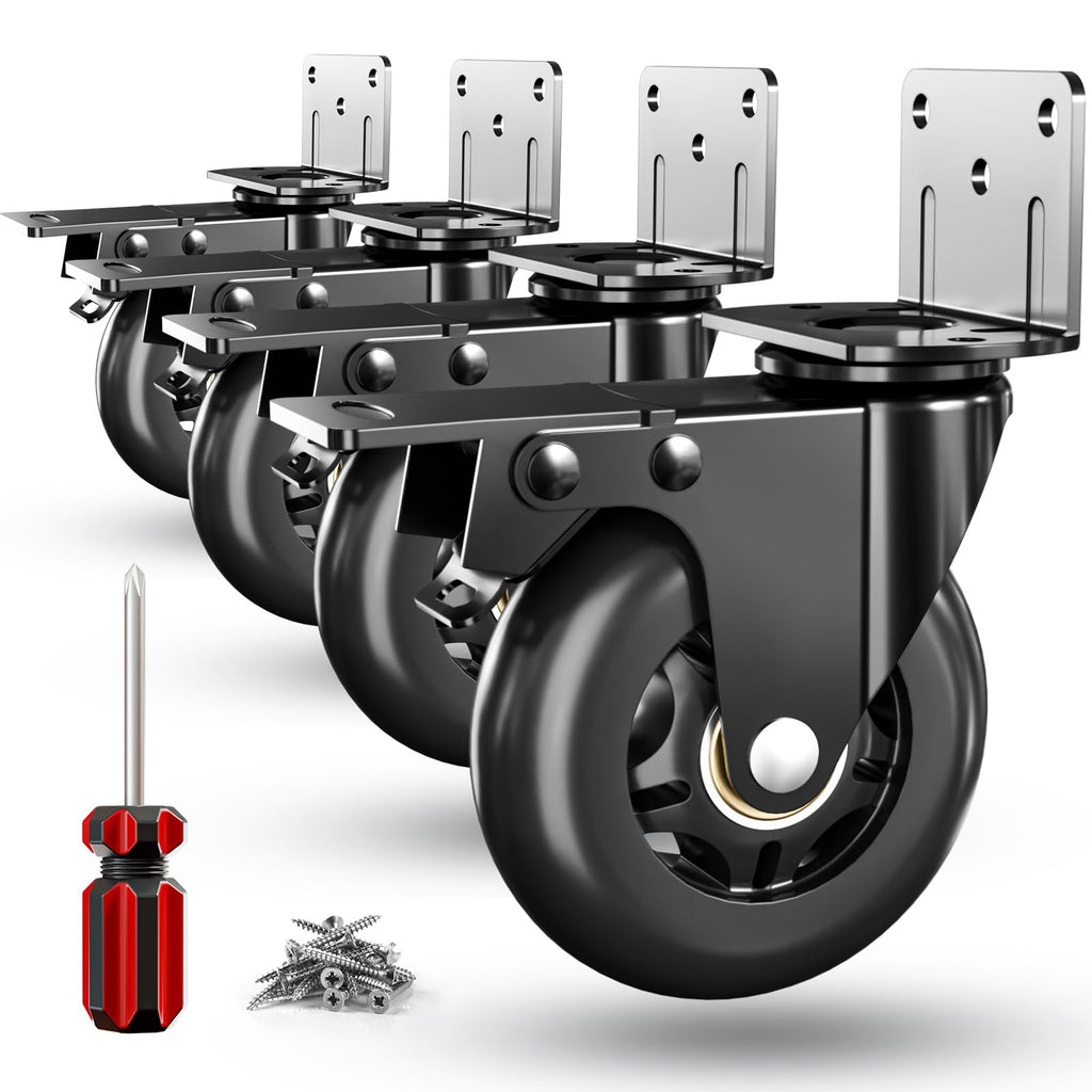 3 in Side Mount Plate Caster Wheels T5634
