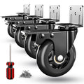 3 in Side Mount Plate Caster Wheels T5634