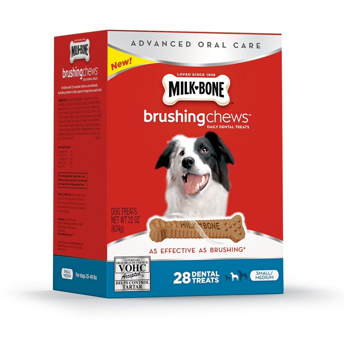 Brushing Chews Daily Dental Treats 22 Ounce 28 Bones N70931