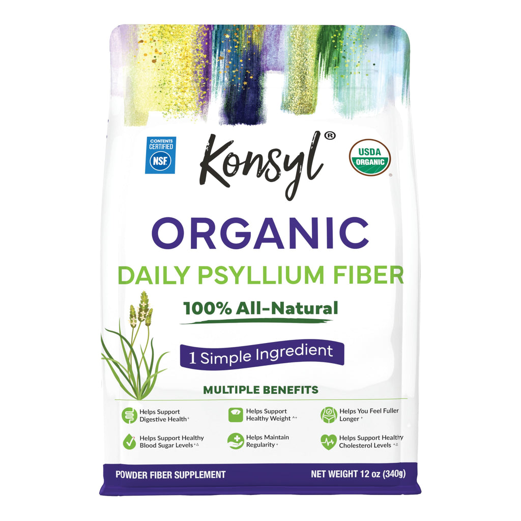Organic Psyllium Husk Powder 12oz Unflavored Fiber Supplement Q1958
