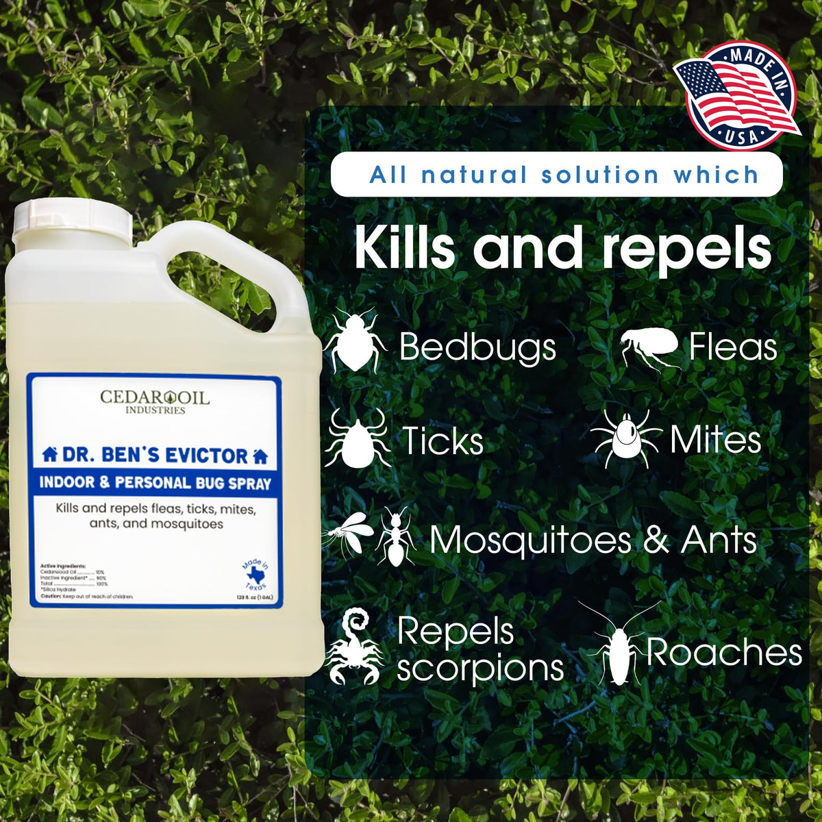 128 Fluid Oz Indoor & Personal Bug Spray U7669