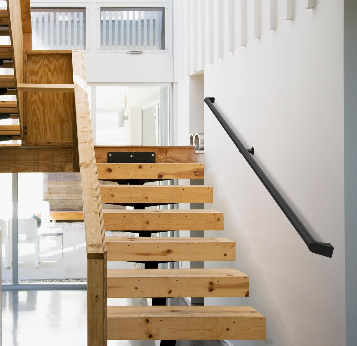 3 FT ADA Compliant Aluminum Handrail Set H252