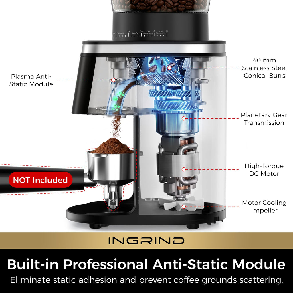 Electric Coffee Grinder with 60 Grind Settings I51946