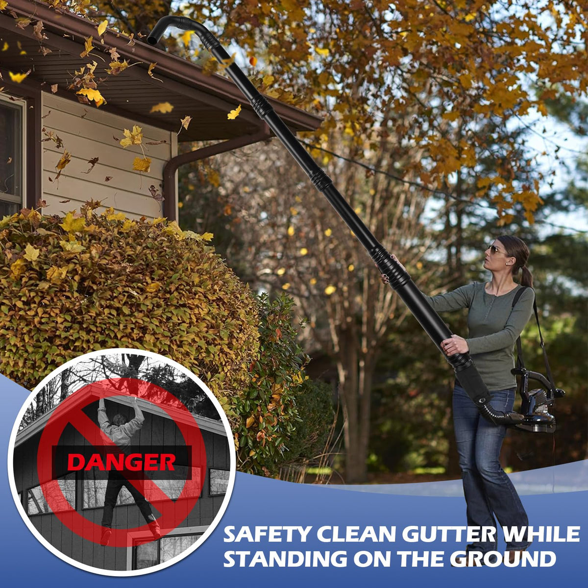 Universal Gutter Cleaning Tools for Leaf Blowers D58183