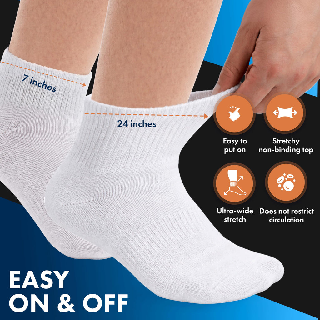 Loose Fit Non-Binding Ankle Socks 6 Pairs P1670