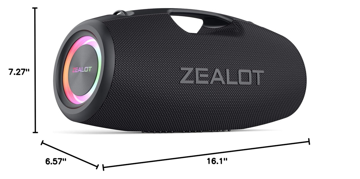 Black 120W Portable Waterproof Bluetooth Speaker X617