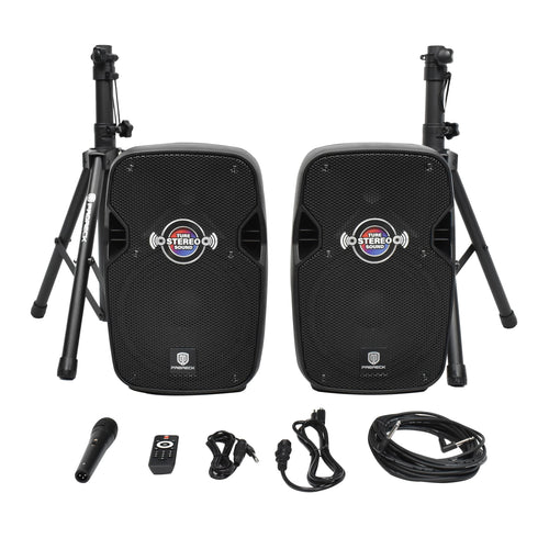 10-Inch Bluetooth PA Speaker System with Wired Microphone B896
