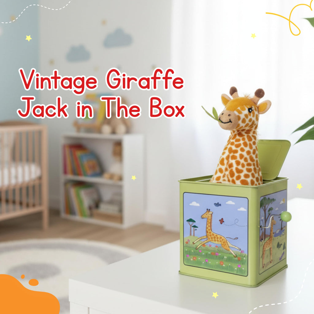 Giraffe Jack in the Box Tin Musical Toy Z191261