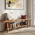 Brown Solid Wood Entryway Bench L651078