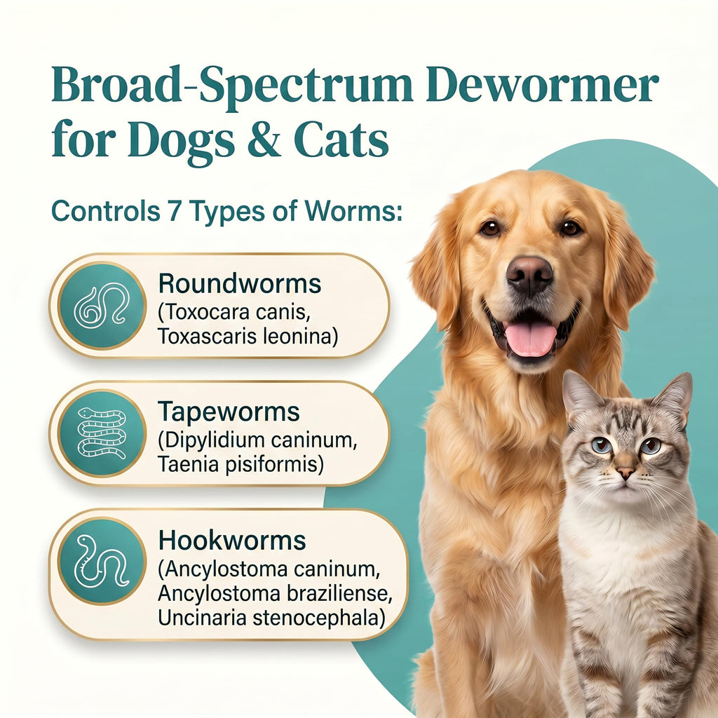 Dewormer for Dogs & Cats, 25 Chewable G4143