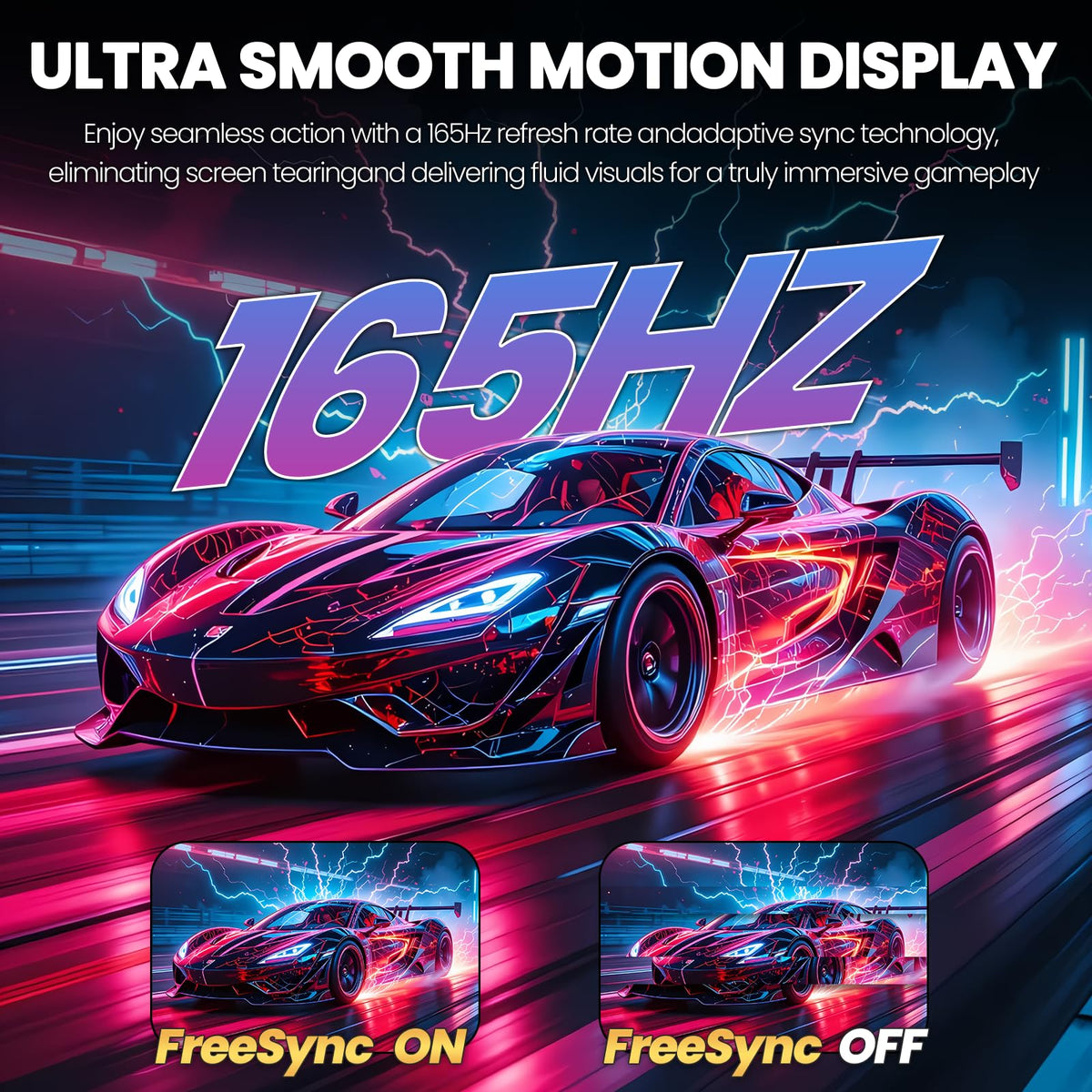 34 Inch 165Hz UWQHD IPS Ultrawide Gaming Monitor W5562