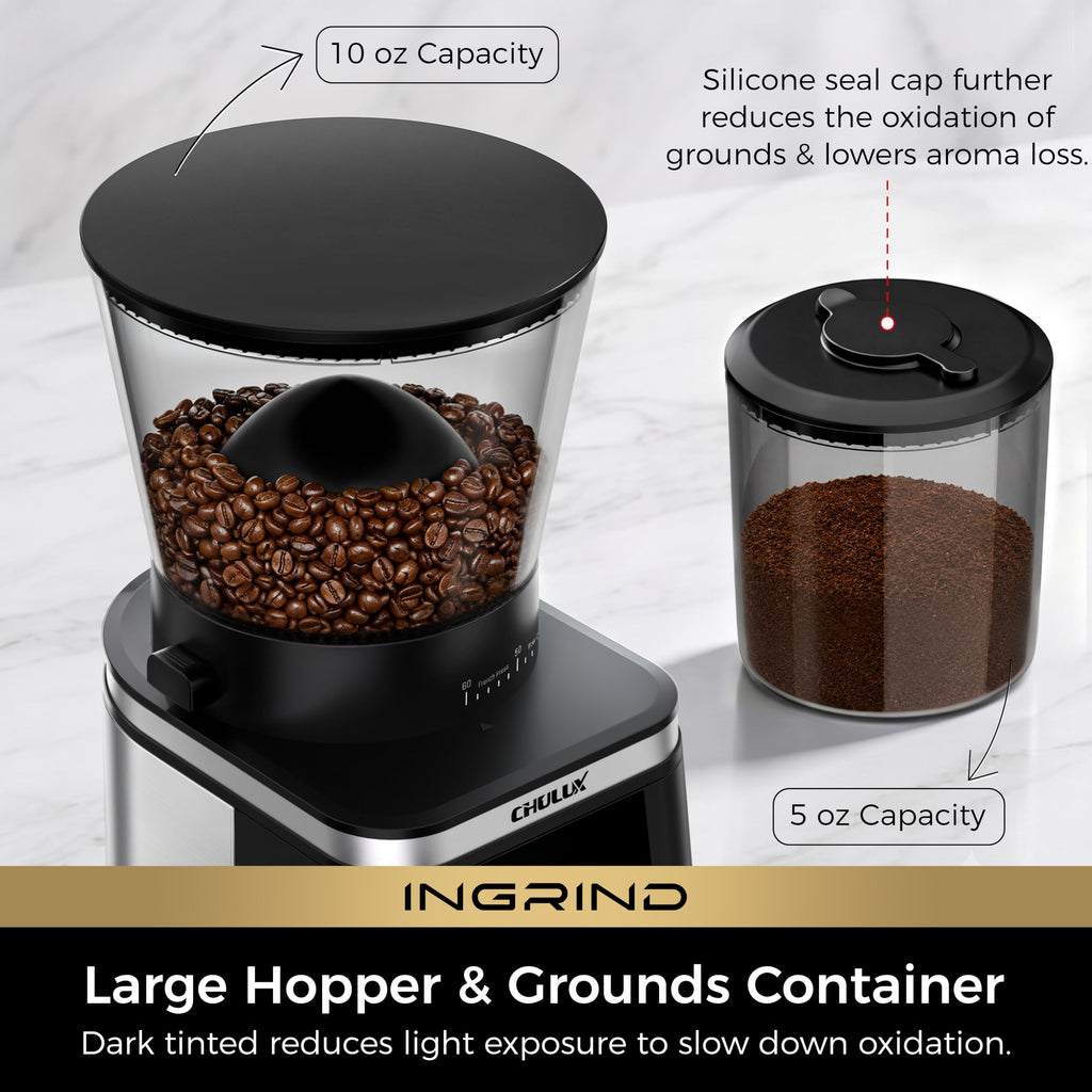 Electric Coffee Grinder with 60 Grind Settings I51946