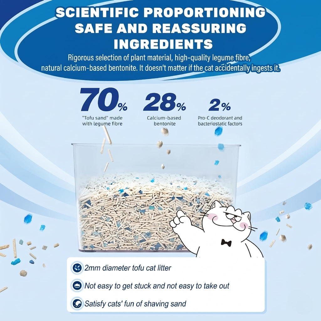 Tofu Cat Litter Strong Clumping 21lbs Q9939