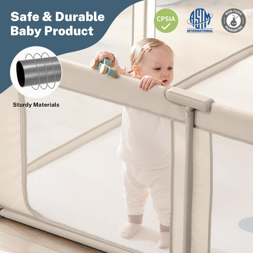Portable Foldable Playpen with Carry Bag Y3943
