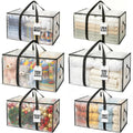 Heavy Duty Water Resistant Storage Bags with Backpack Straps 6 Pack J310381