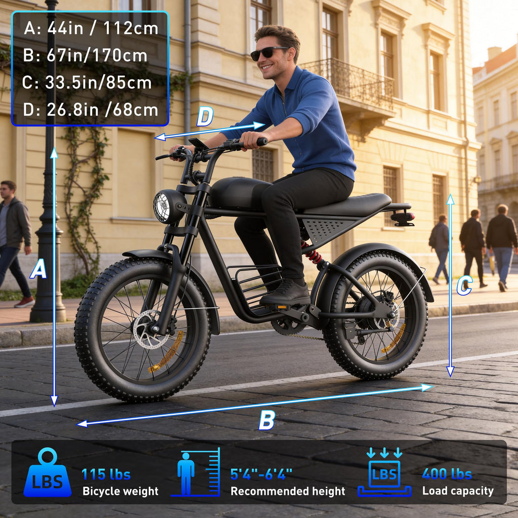 Electric Bike 1500/2000/3000 Peak 30-37MPH F462352