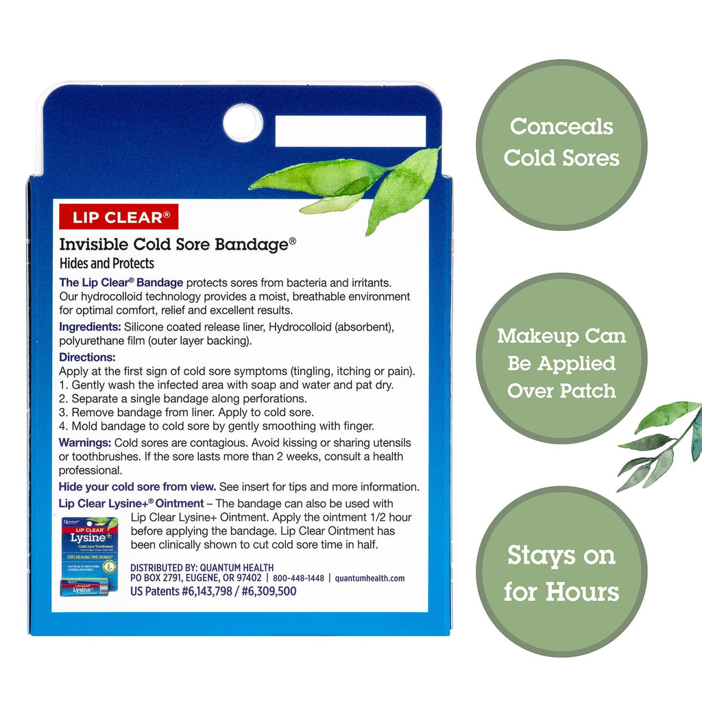 Cold Sore Healing Patches, 12 Bandages D84277