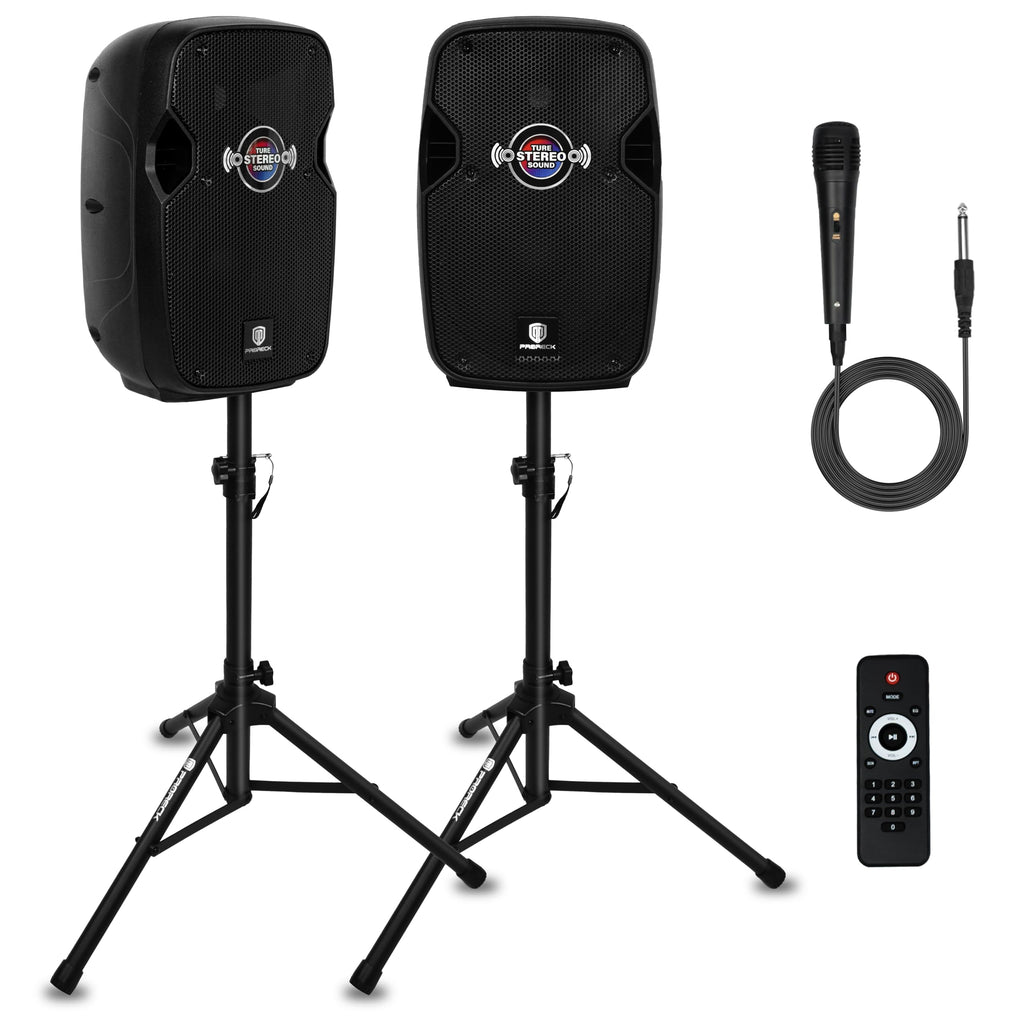 10-Inch Bluetooth PA Speaker System with Wired Microphone B896