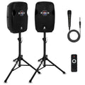 10-Inch Bluetooth PA Speaker System with Wired Microphone B896