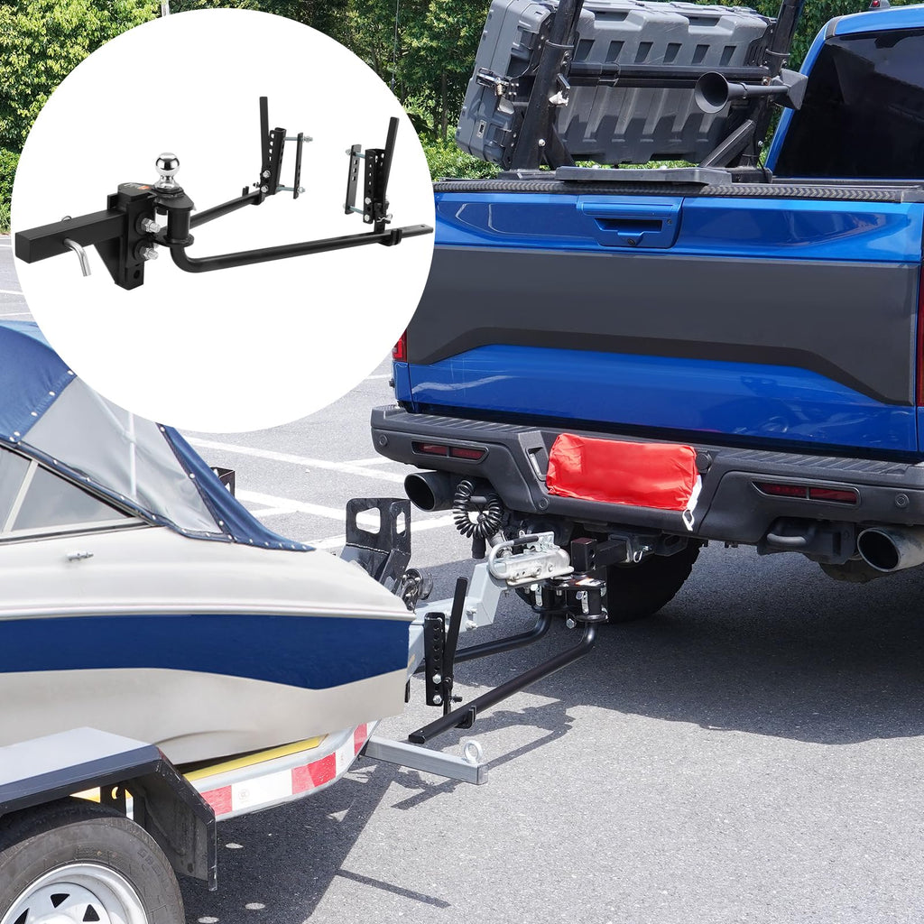 1500 lbs Capacity Weight Distribution Hitch with 2-Inch Steel Shank X2192
