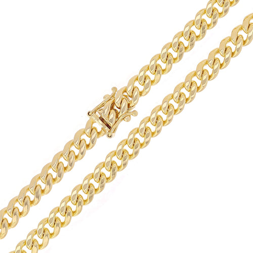 14k Yellow Gold Cuban Curb Link Chain Y28400